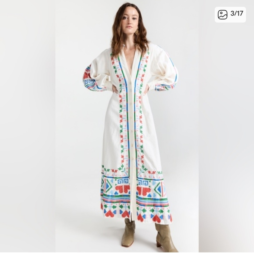 Farm Rio Embroidery Maxidress - Picture 5 of 9